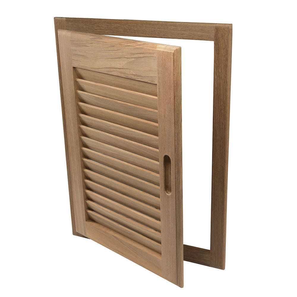 Whitecap Teak Louvered Door Frame Right Hand 15 x 20 60724