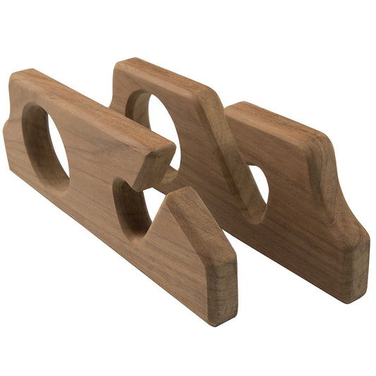 Whitecap Teak TwoRod Storage Rack  Pair 60610