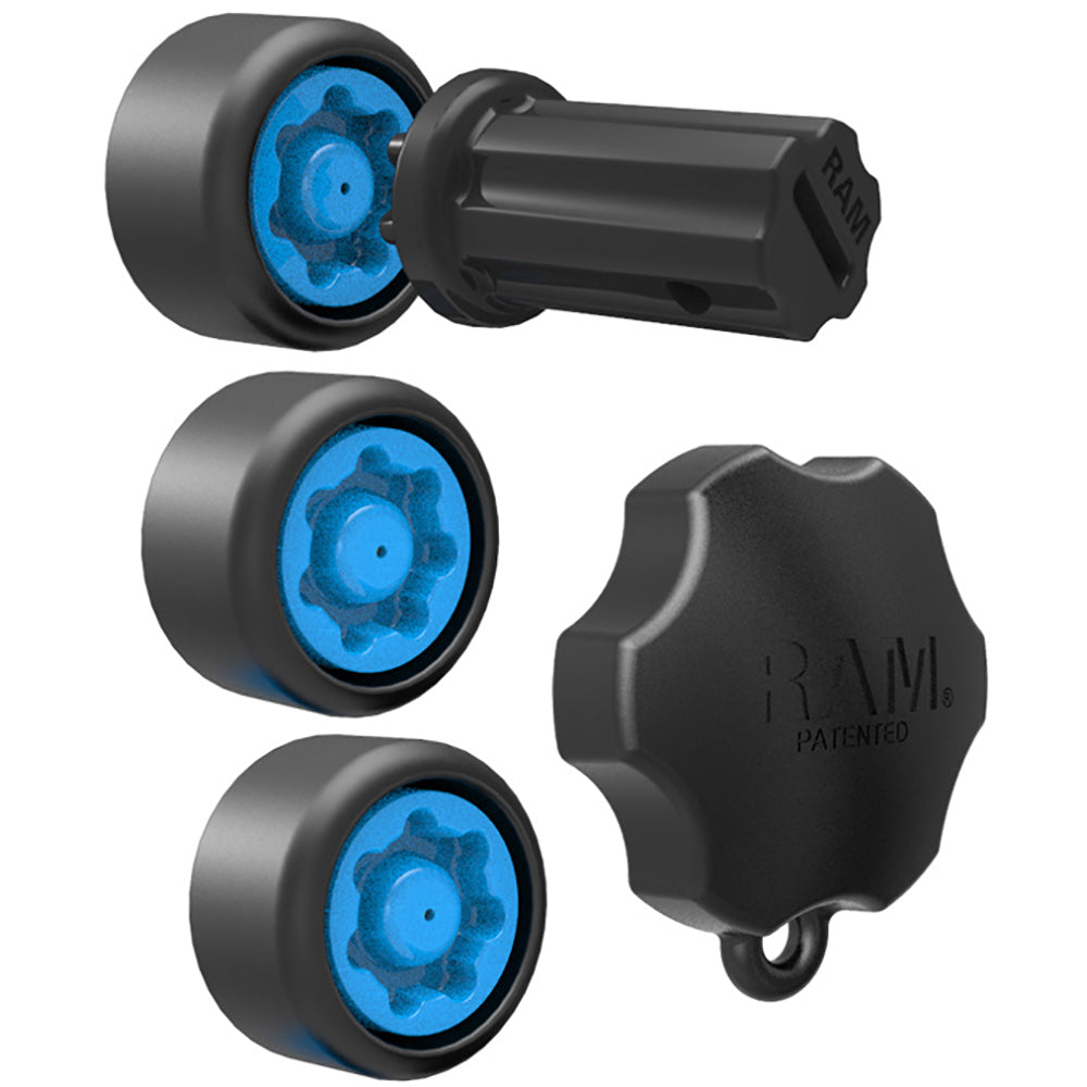 RAM Mount RAM PinLock Security Kit fSingle Swing Arms Gimbal Brackets RAPSKNOBG109U
