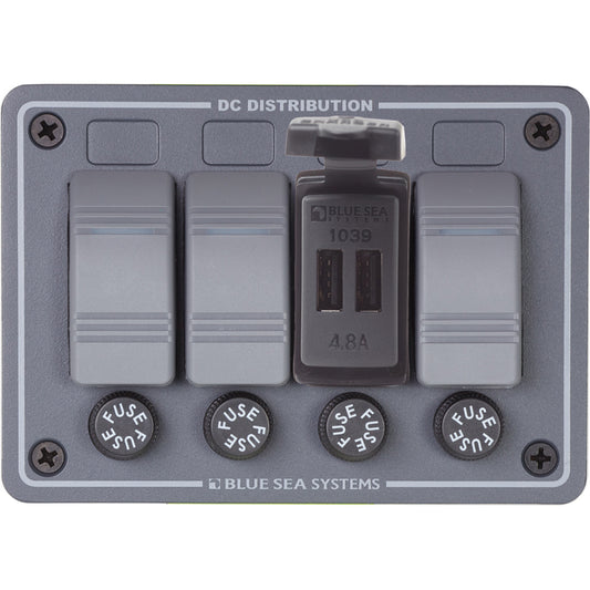 Blue Sea Dual USB Charger 24V Contura Mount 1039