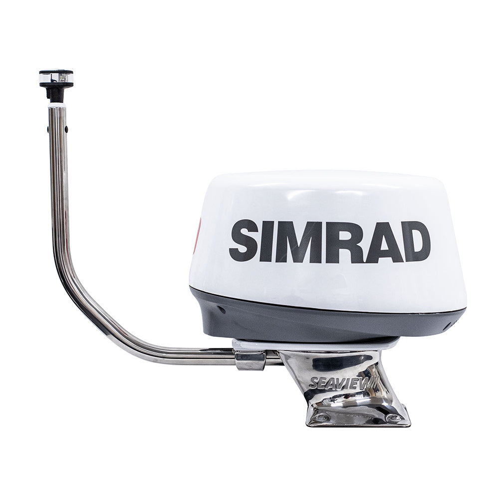 Seaview 5 Stainless Steel Power Mount 7 x 7 Base fGarminRaymarine 3G4G Radar PMA57LSS