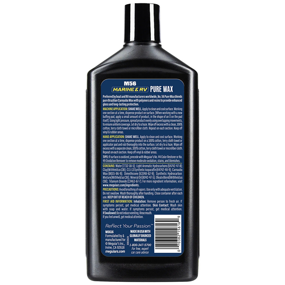 Meguiars 56 BoatRV Pure Wax  16oz M5616