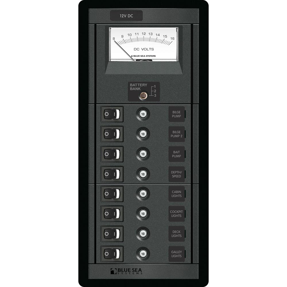 Blue Sea 1463 8 Position Switch CLB Meter Vertical 1463