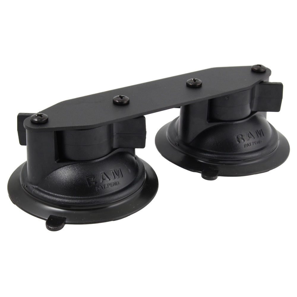 RAM Mount Straight Double Suction Cup Base RAMB189BFRO1U