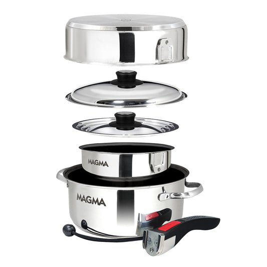 Magma 7 Piece Induction NonStick Cookware Set  Stainless Steel A103632IND