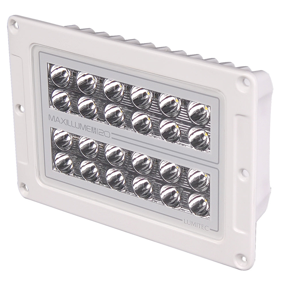 Lumitec Maxillume h120 Flush Mount Flood Light White Housing White Dimming 101348