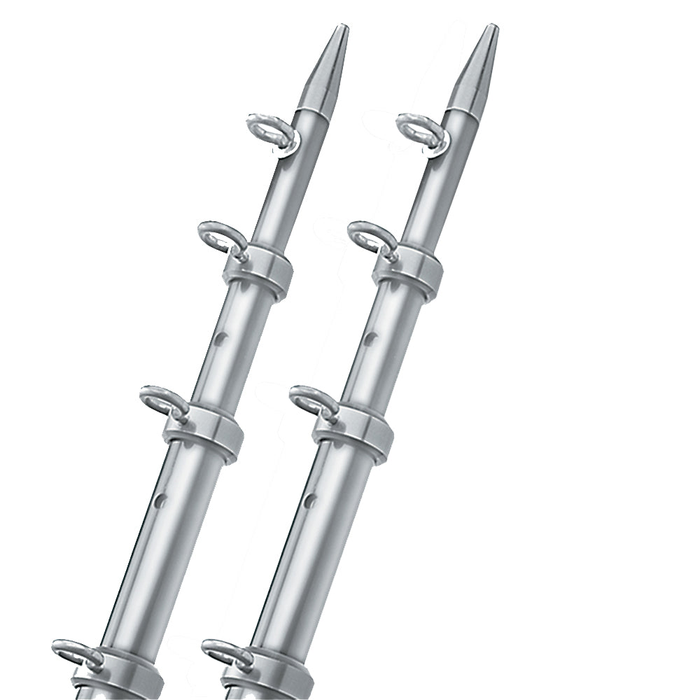 TACO 15 SilverSilver Outrigger Poles 118 Diameter OT0442VEL15