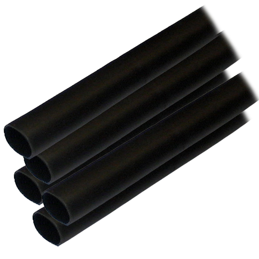 Ancor Adhesive Lined Heat Shrink Tubing ALT  12 x 12  5Pack  Black 305124