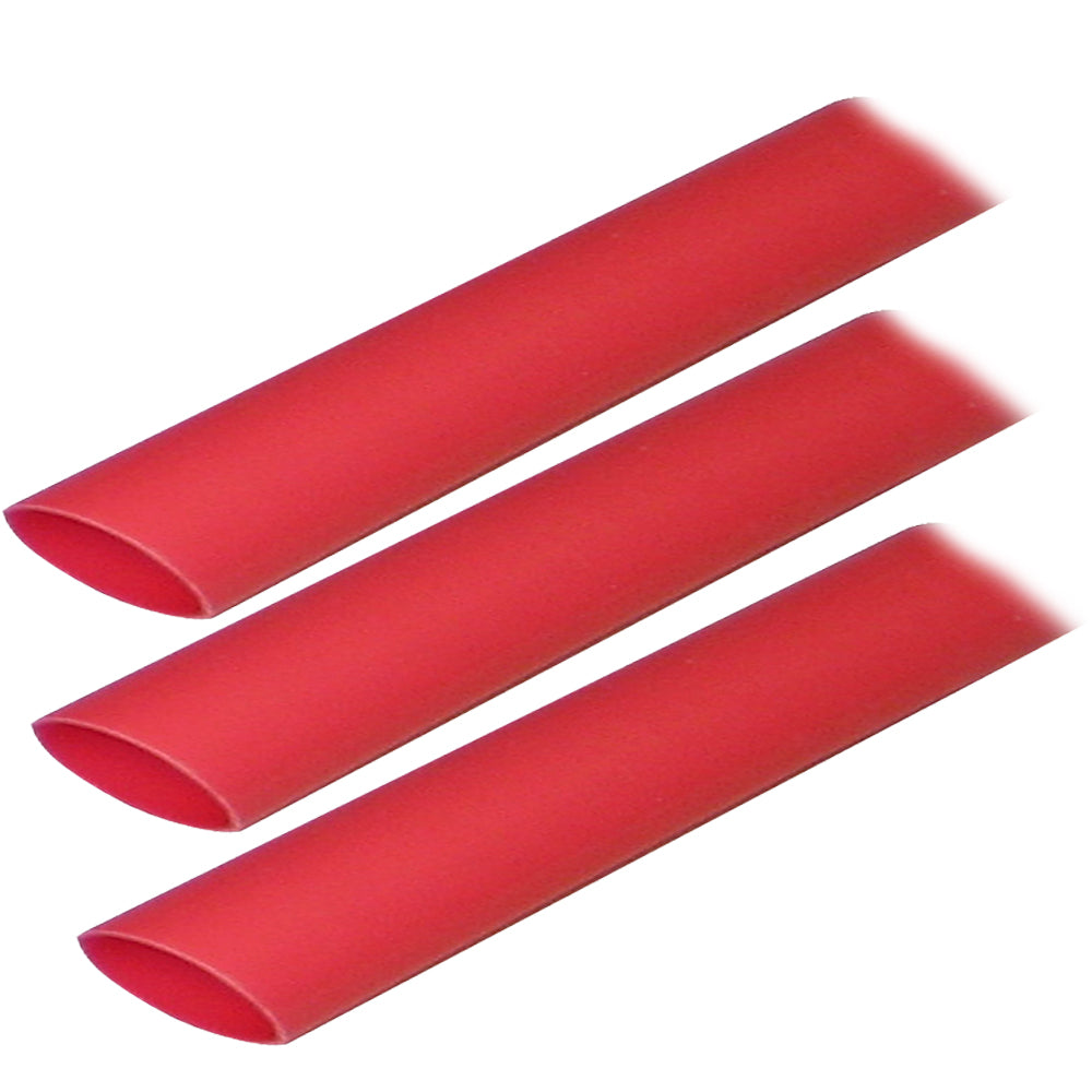 Ancor Adhesive Lined Heat Shrink Tubing ALT  34 x 3  3Pack  Red 306603