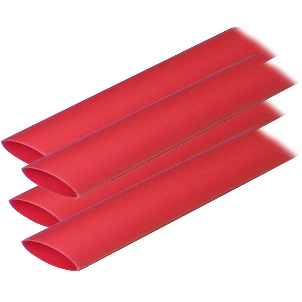 Ancor Adhesive Lined Heat Shrink Tubing ALT  34 x 6  4Pack  Red 306606