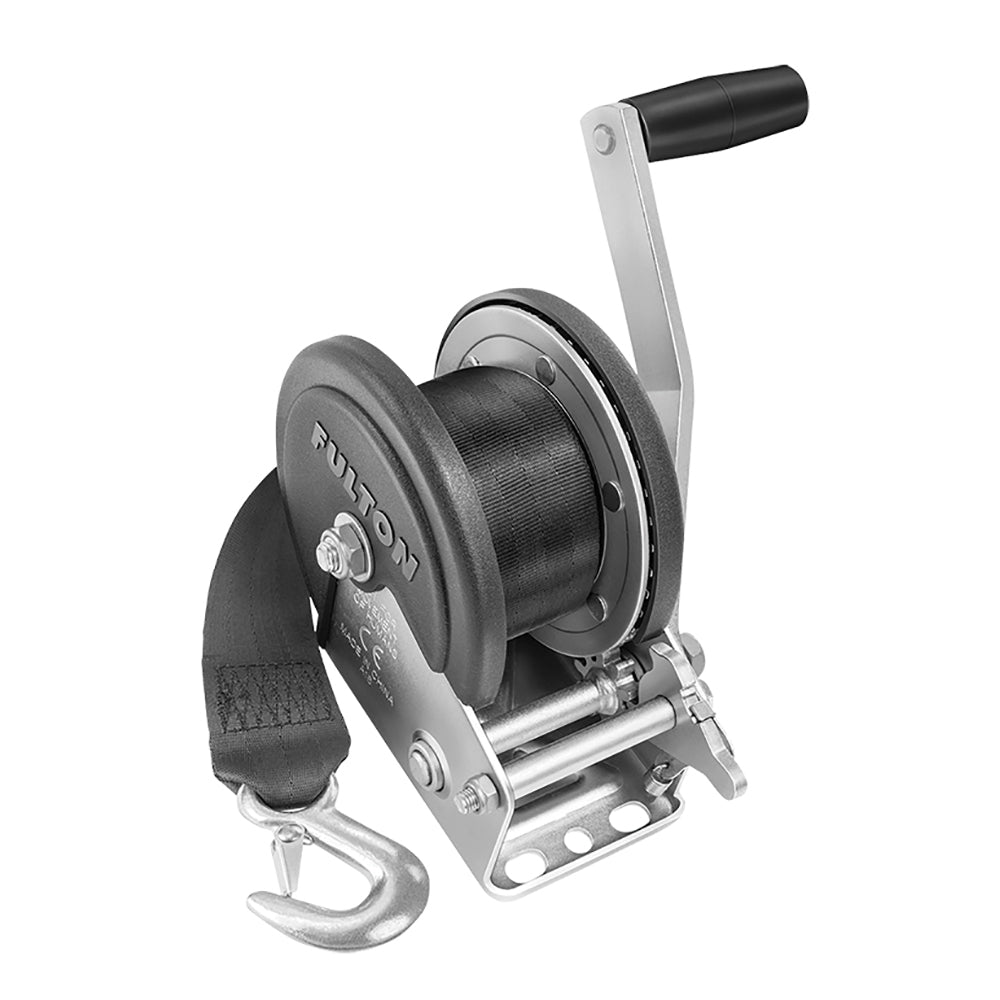 Fulton 1500lb Single Speed Winch w20 Strap Cover 142208