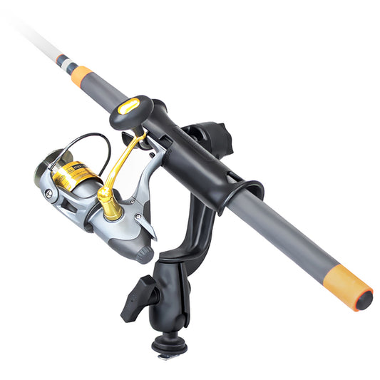 RAM Mount RAM Tube Jr Fishing Rod Holder with RAMROD Revolution RatchetSocket System and Track Ball Base RAP390RBTRA1U