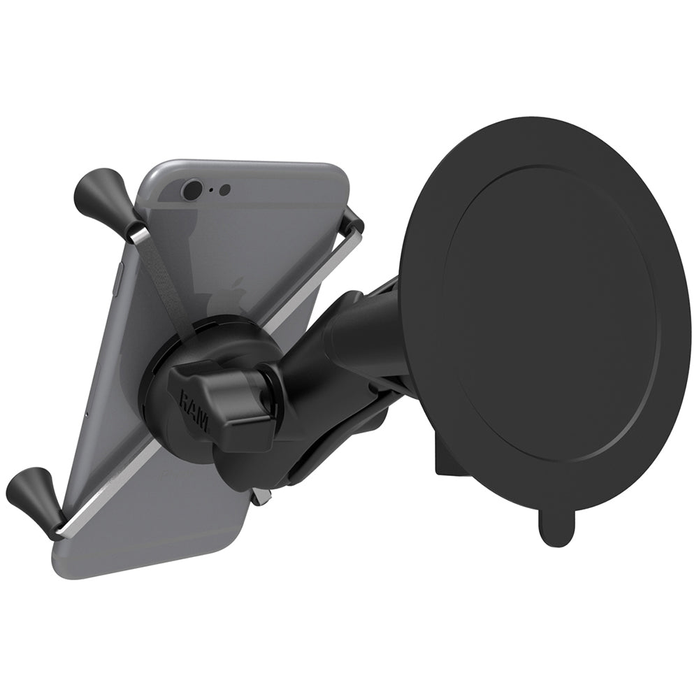 RAM Mount TwistLock Suction Cup Mount wUniversal XGrip Large PhonePhablet Cradle RAMB166UN10U