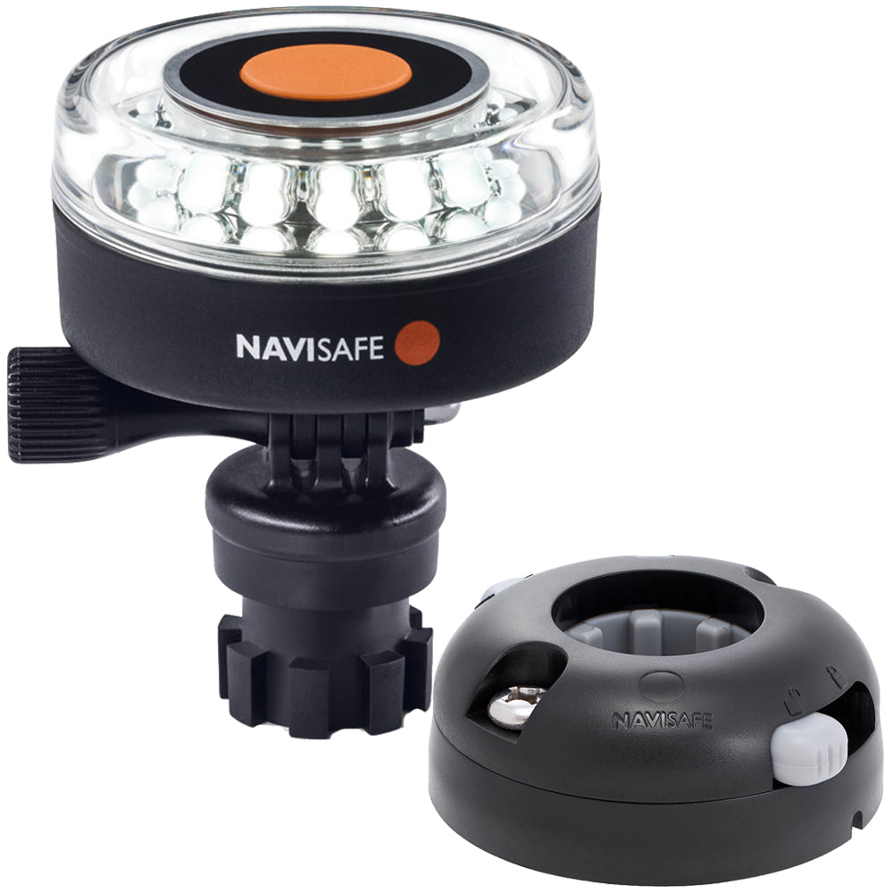 Navisafe Navilight 360 2NM White wNavimount Base  Horizontal Mount  Black 040KIT7