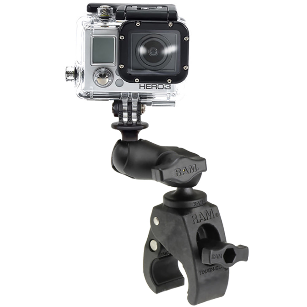 RAM Mount Small ToughClaw Base wShort Double Socket Arm  GoProAction Camera Mount RAMB400AGOP1U