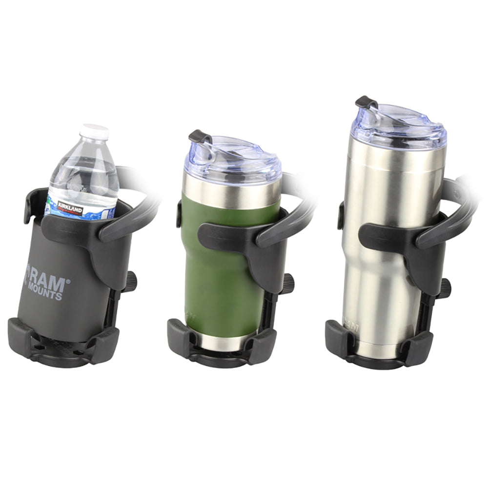 RAM Mount RAM Level Cup XL with Torque 34  1 Diameter Rail Base and Short Arm RAMB408751A417U