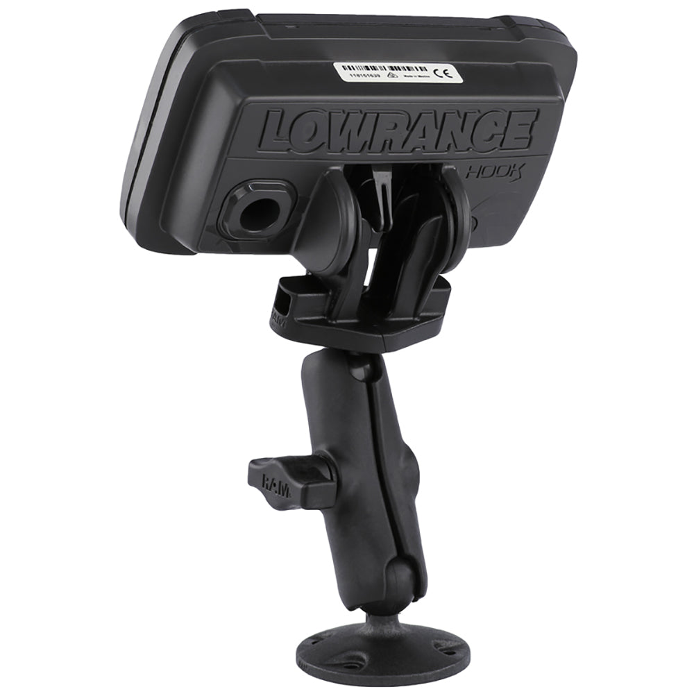 RAM Mount B Size 1 Composite Fishfinder Mount for the Lowrance Hook2 Series RAPB101LO12
