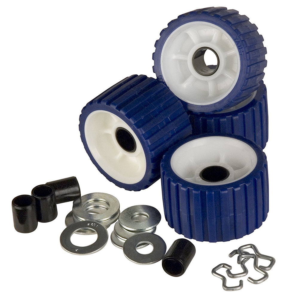 CE Smith Ribbed Roller Replacement Kit 4Pack Blue 29320