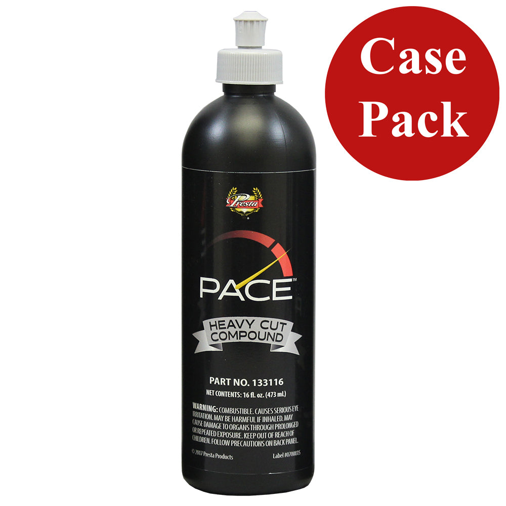 Presta PACE Heavy Cut Compound  16oz  Case of 6 133116CASE