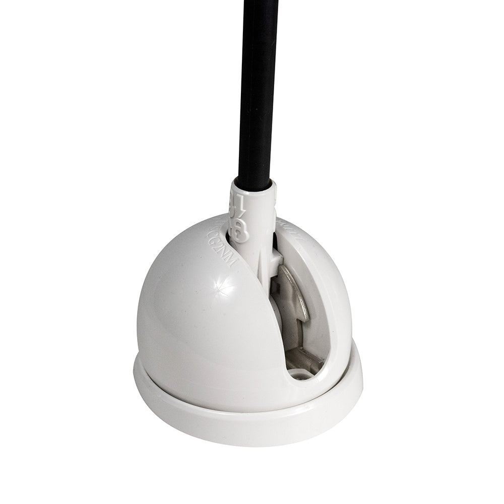 Lumitec Contour Anchor Light 39 Black Shaft White Base 101584