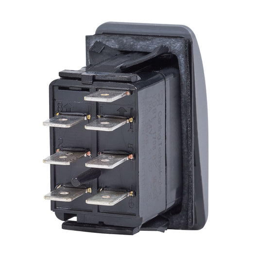 Blue Sea Contura Switch DPDT Black ONON 8300
