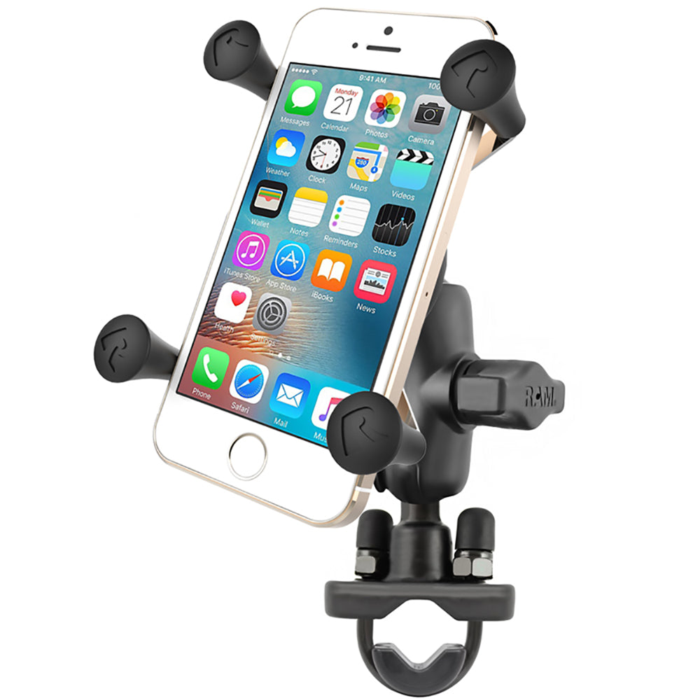 RAM Mount XGrip Phone Mount wHandlebar UBolt Base RAMB149ZAUN7U