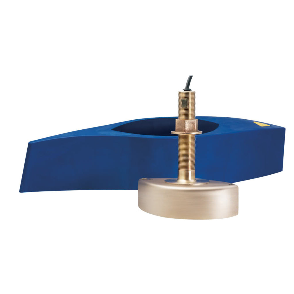 Furuno B285M MediumFrequency CHIRP Transducer wTemperature Bronze ThruHull wHigh Speed Fairing Block B285M
