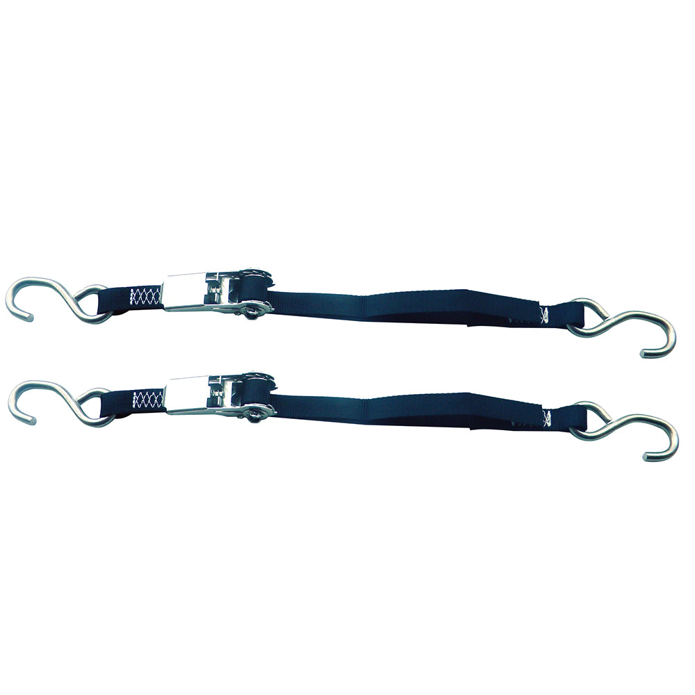 Rod Saver Stainless Steel Ratchet TieDown 1 x 4 Pair SSRTD4