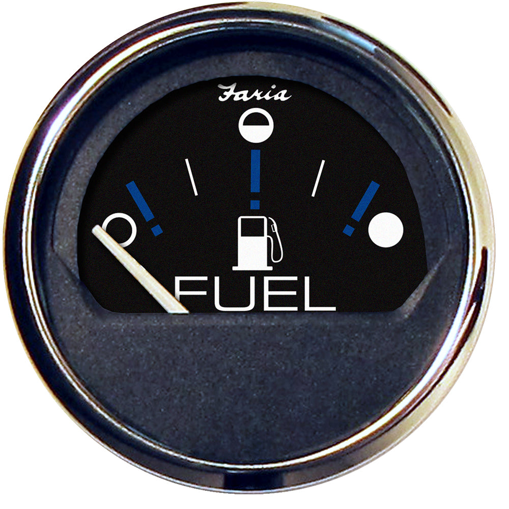 Faria Chesapeake Black 2 Fuel Level Gauge Metric 13721