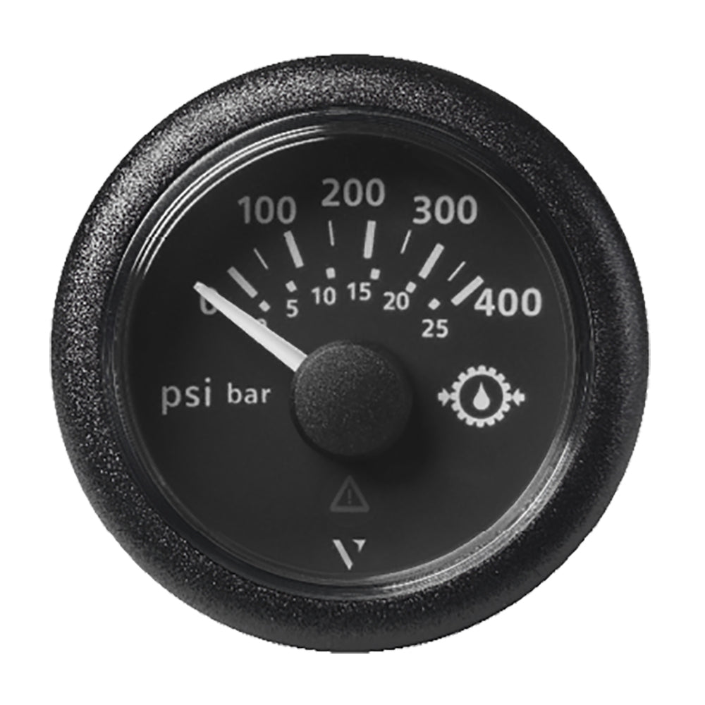 Veratron 2116 52mm ViewLine Transmission Oil Pressure 400 PSI25 Bar  Black Dial  Round Bezel A2C59514145