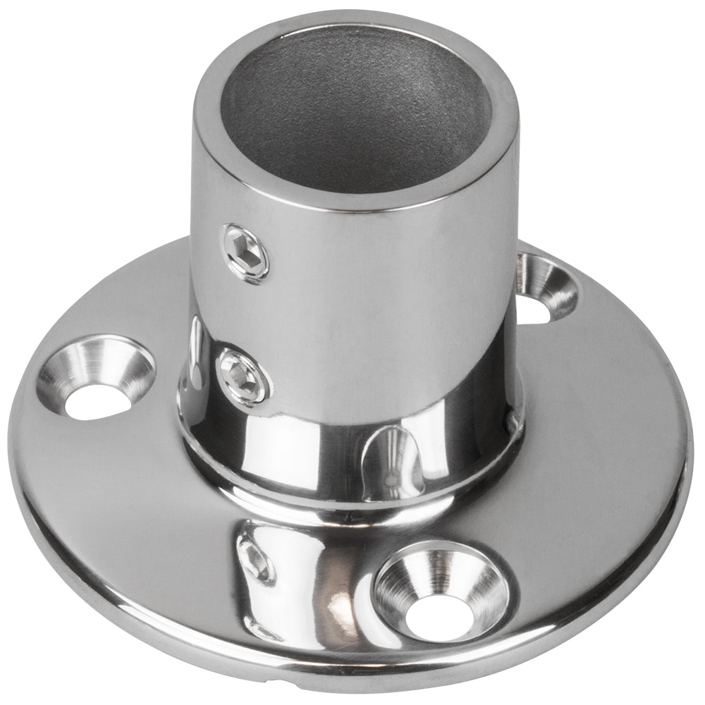 SeaDog Rail Base Fitting 234 Round Base 90 316 Stainless Steel  1 OD 2809011