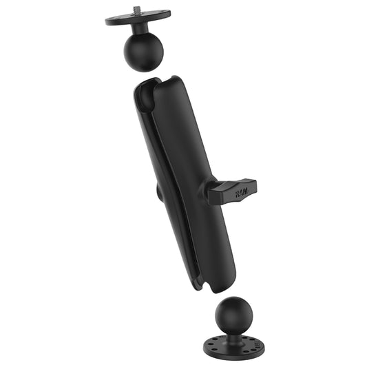 RAM Mount RAM Double Ball Mount w1420 Male Thread  Long Arm RAM101AUD