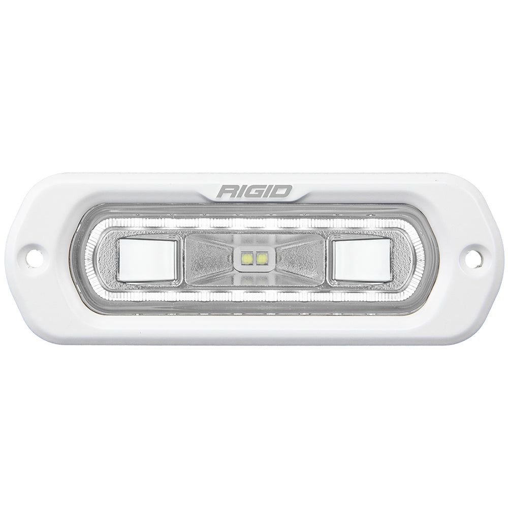 RIGID Industries SRL Series Marine Spreader Light White Flush Mount White Light wWhite Halo 51200