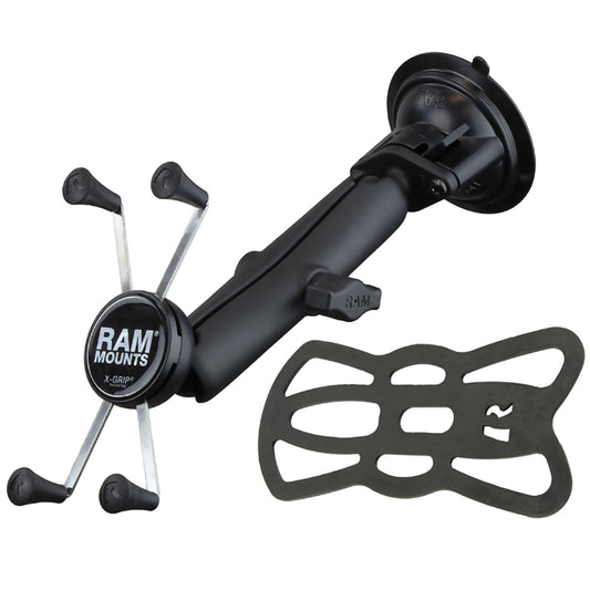 RAM Mount RAM XGrip Large Phone Mount wRAM TwistLock Suction Cup Base RAMB166CUN10U