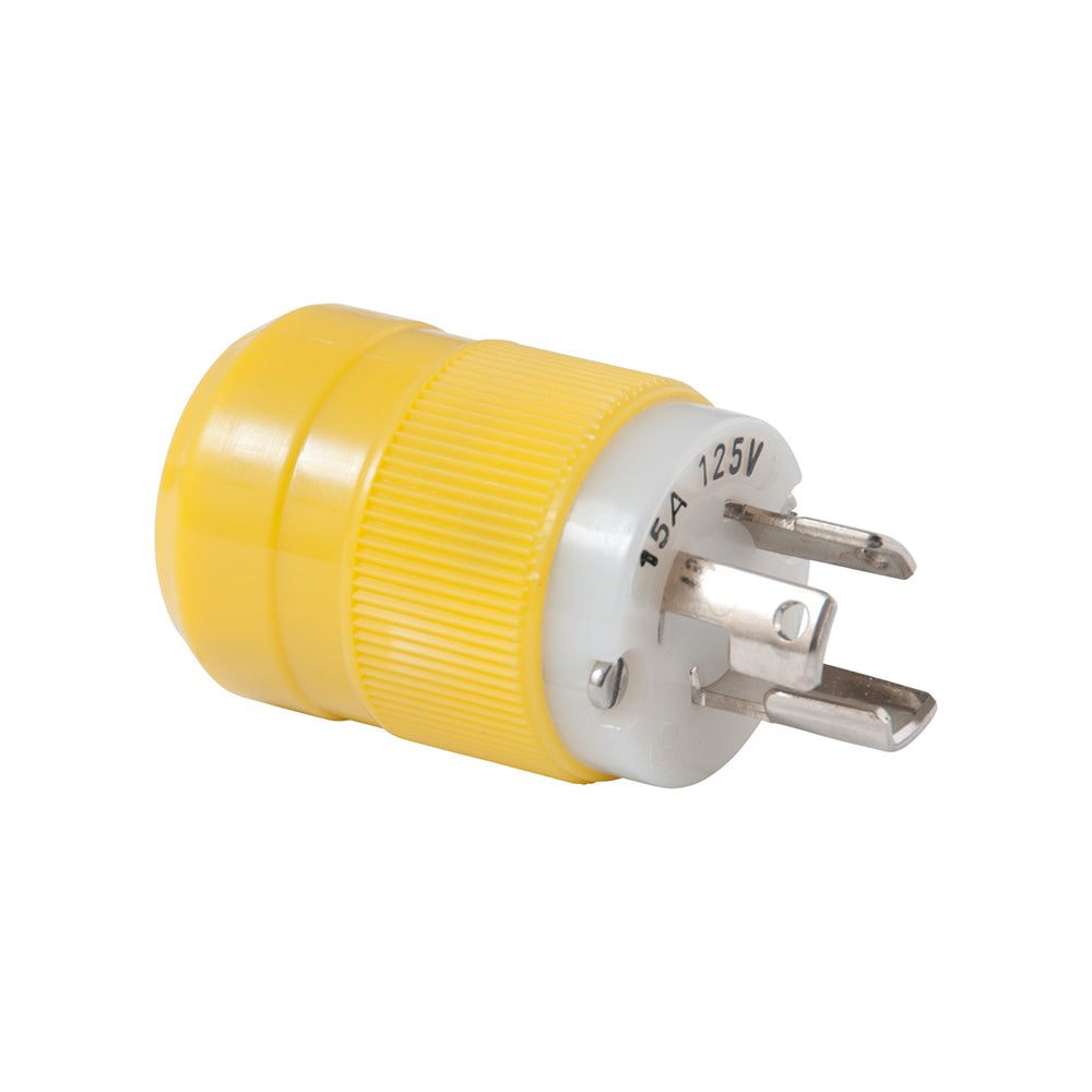 Marinco Locking Plug 15A 125V Yellow 4721CR