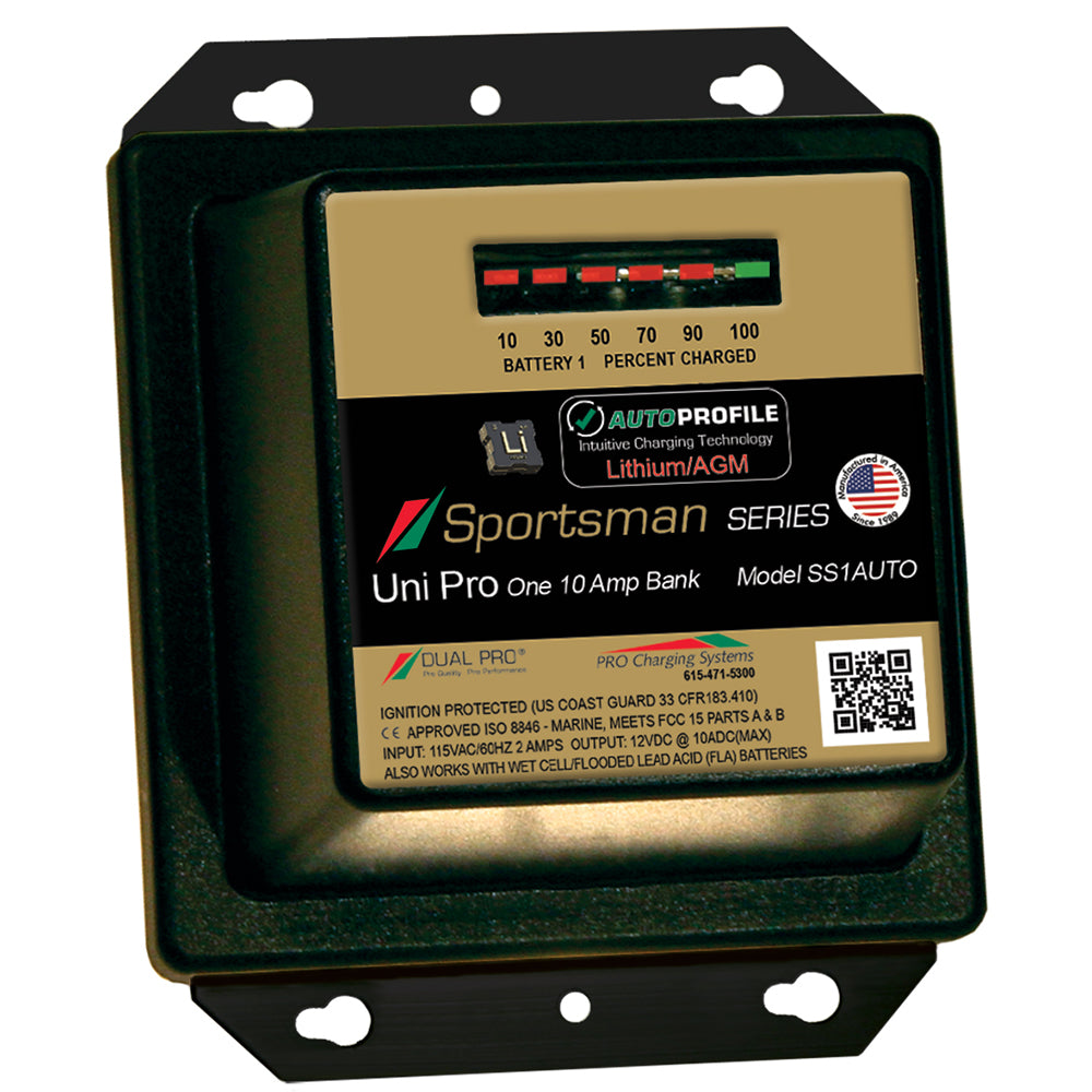 Dual Pro SS1 Auto 10A 1Bank LithiumAGM Battery Charger SS1AUTO