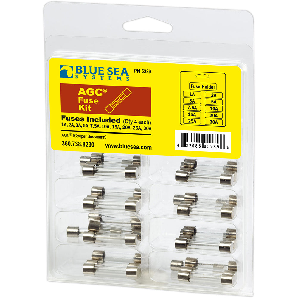 Blue Sea 5289 AGC Fuse Kit 41Piece 5289