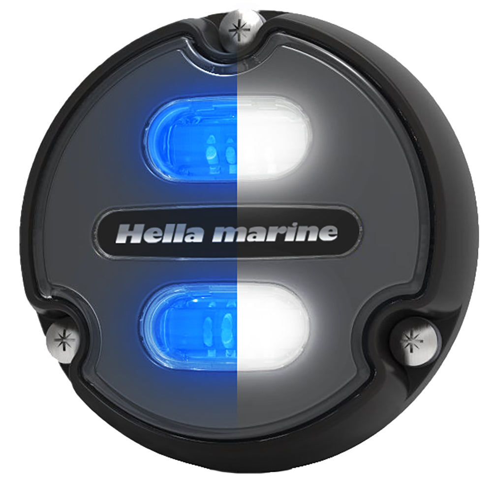 Hella Marine Apelo A1 Blue White Underwater Light 1800 Lumens Black Housing Charcoal Lens 016145001
