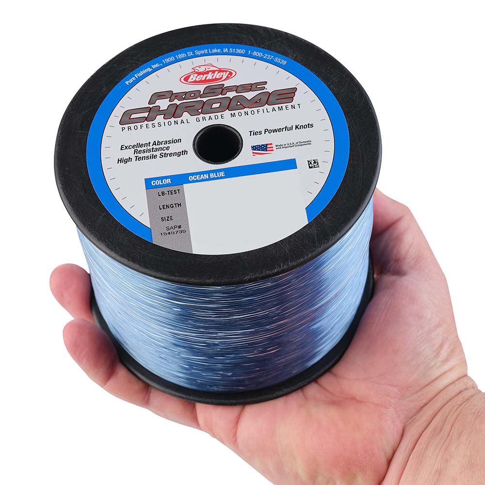 Berkley ProSpec Chrome Ocean Blue Monofilament 130 lb 2000 yds PSC5B130OBL 1545751