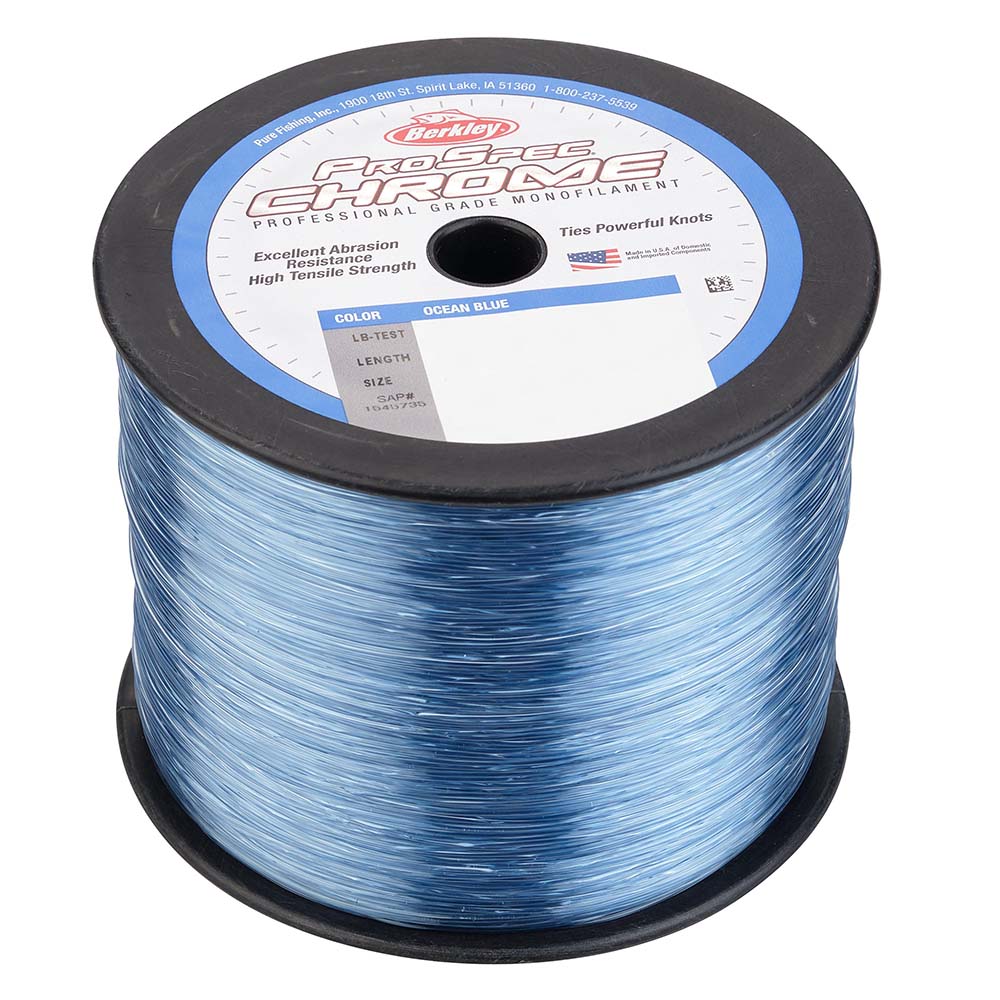 Berkley ProSpec Chrome Ocean Blue Monofilament 130 lb 2000 yds PSC5B130OBL 1545751