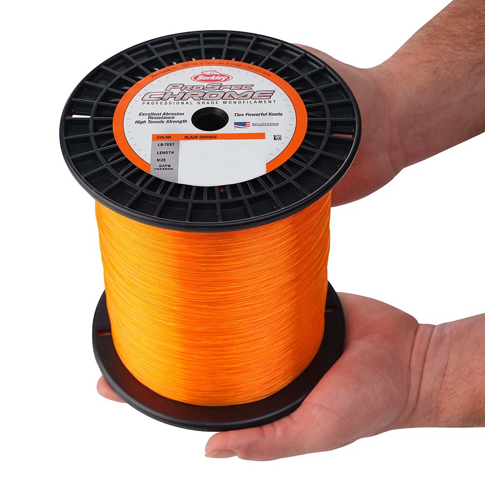 Berkley ProSpec Chrome Blaze Orange Monofilament 100 lb 2850 yds PSC5B10080 1544015