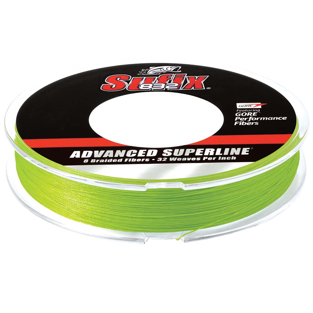 Sufix 832 Advanced Superline Braid 10lb Neon Green 150 yds 660010L