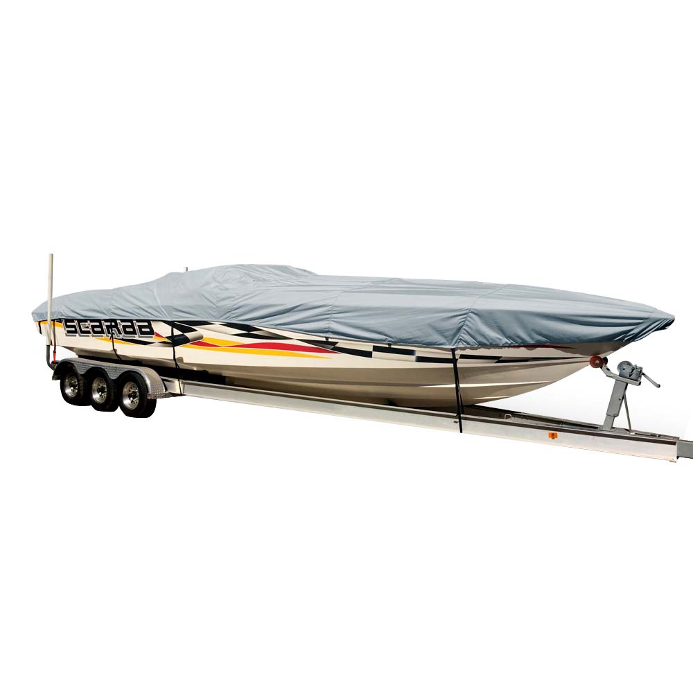 Carver SunDURA StyledtoFit Boat Cover f295 Performance Style Boats Grey 74329S11