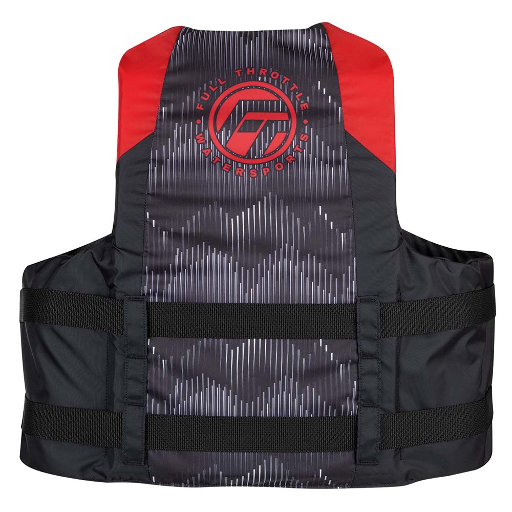 Full Throttle Adult Nylon Life Jacket  SM  RedBlack 11220010003022