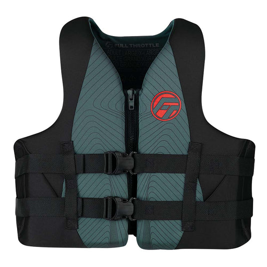 Full Throttle Adult RapidDry Life Jacket  LXL  GreyBlack 14210070105022