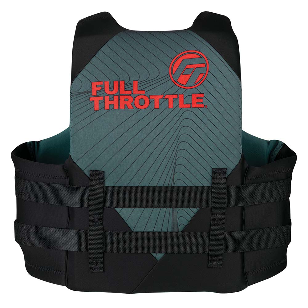 Full Throttle Adult RapidDry Life Jacket  2XL4XL  GreyBlack 14210070108022