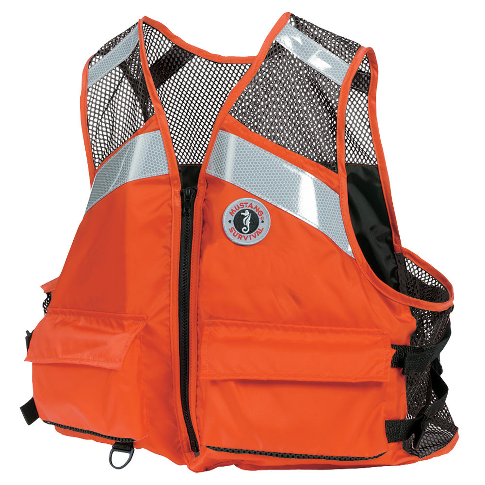 Mustang Industrial Mesh Vest  Orange  SmallMedium MV1254T12SM216