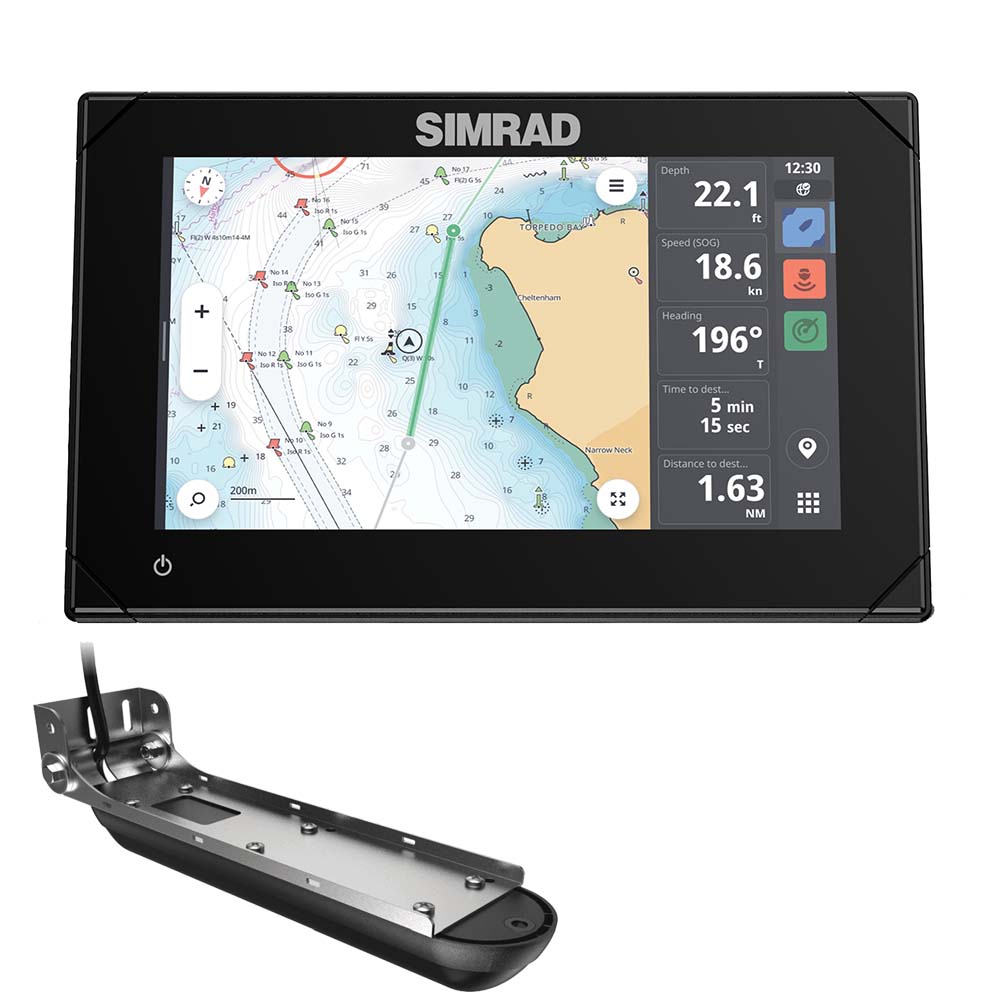 Simrad NSX 3007 7 Combo Chartplotter Fishfinder wActive Imaging 3in1 Transducer 00015365001