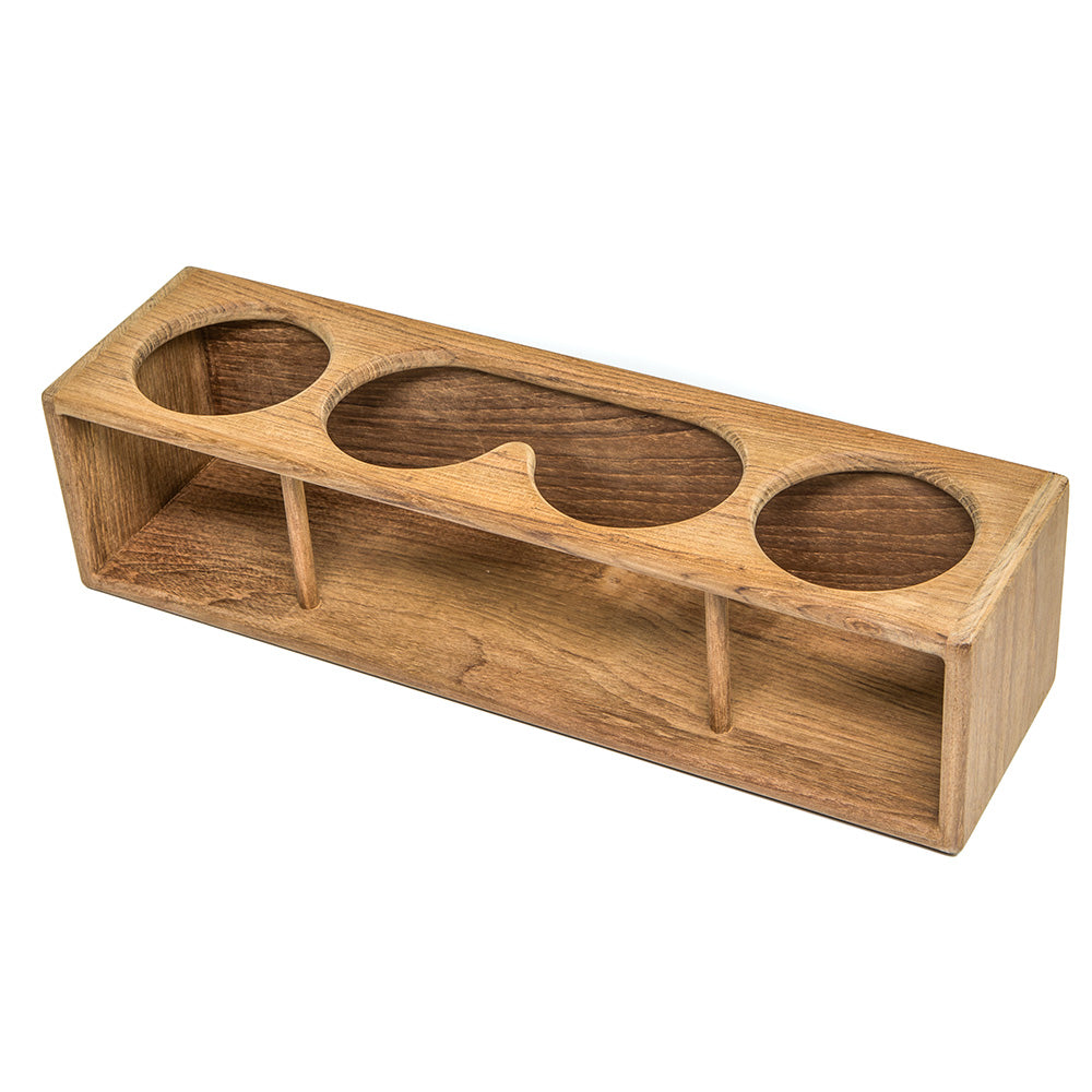 Whitecap Four DrinkBinocular Rack Teak 62632