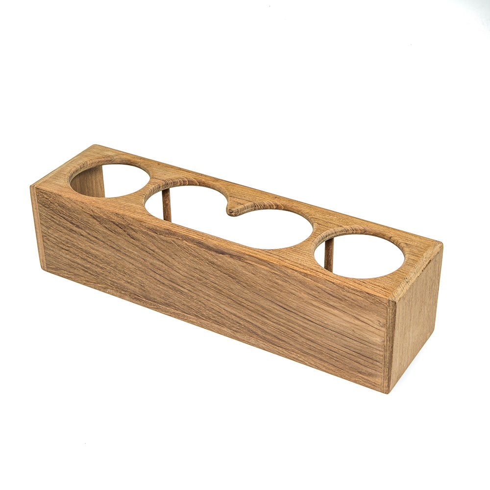 Whitecap Four DrinkBinocular Rack Teak 62632